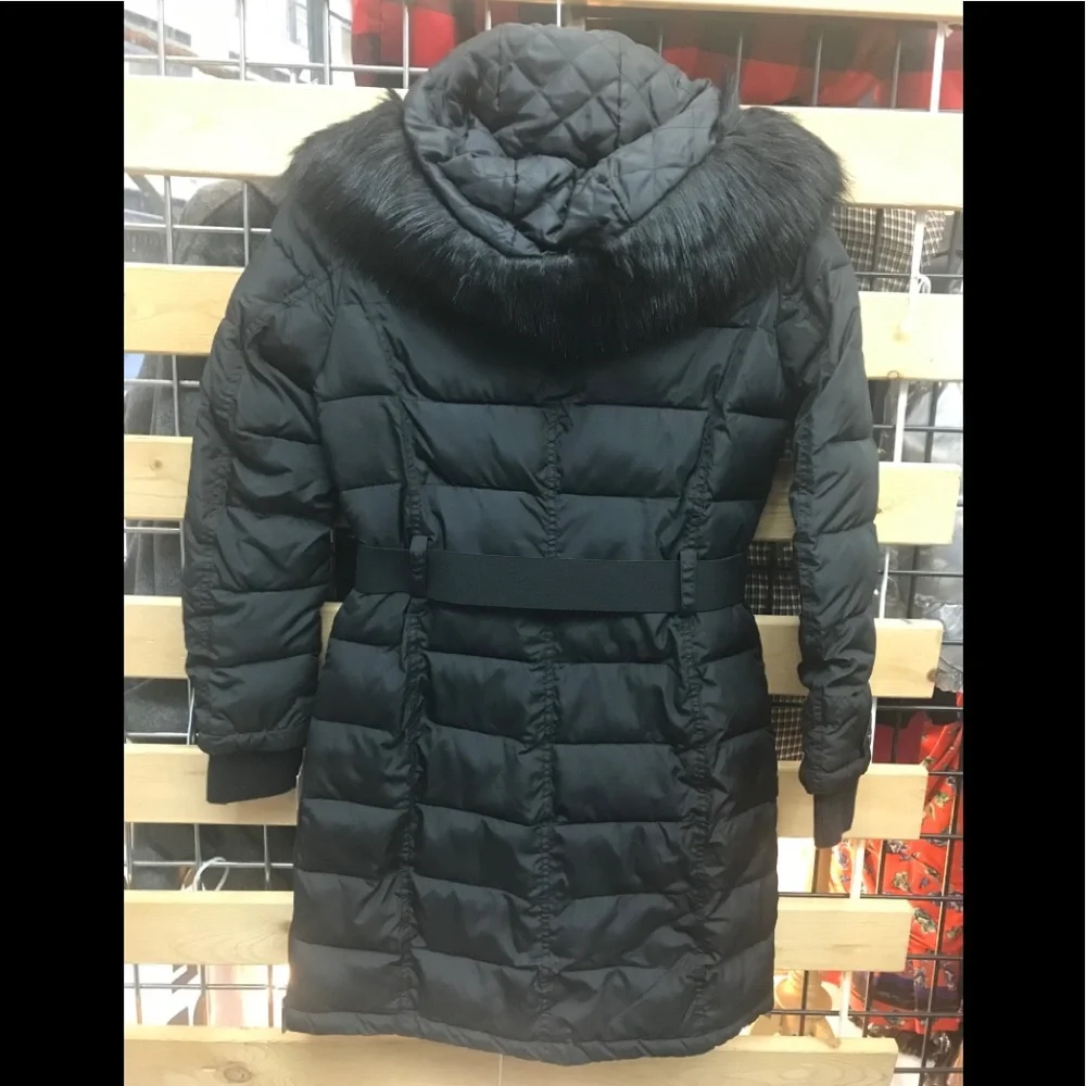 NWT,French Connection,Faux Fur Hoodie Puffer Jacket - Picture 6 of 17